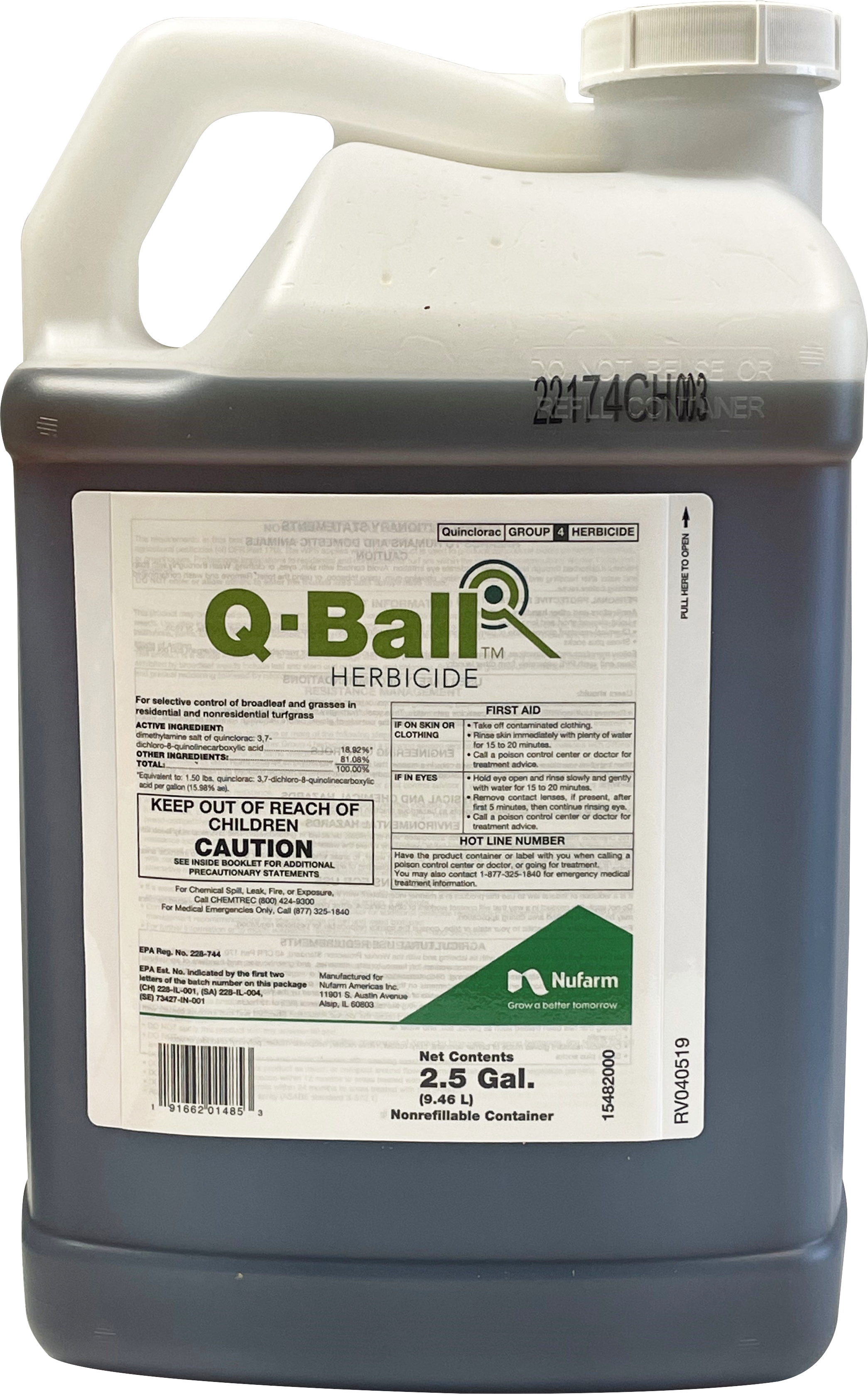 Q-Ball™ Herbicide 2.5 Gallon Jug – 2 per case - Herbicides